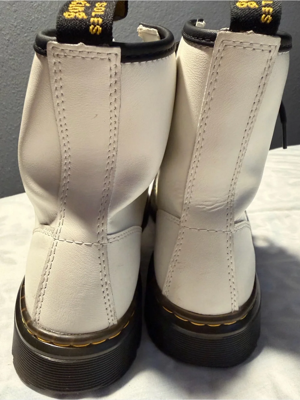 Dr. Martens white leather